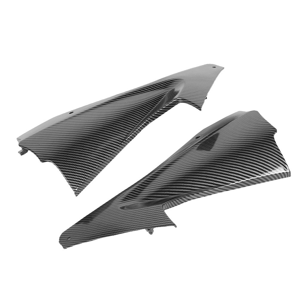 2pcs Carbon Fiber Style Motorcycle Side Air Duct Cover Fairing Insert Part Fit for Yamaha YZF R6 2006‑2007