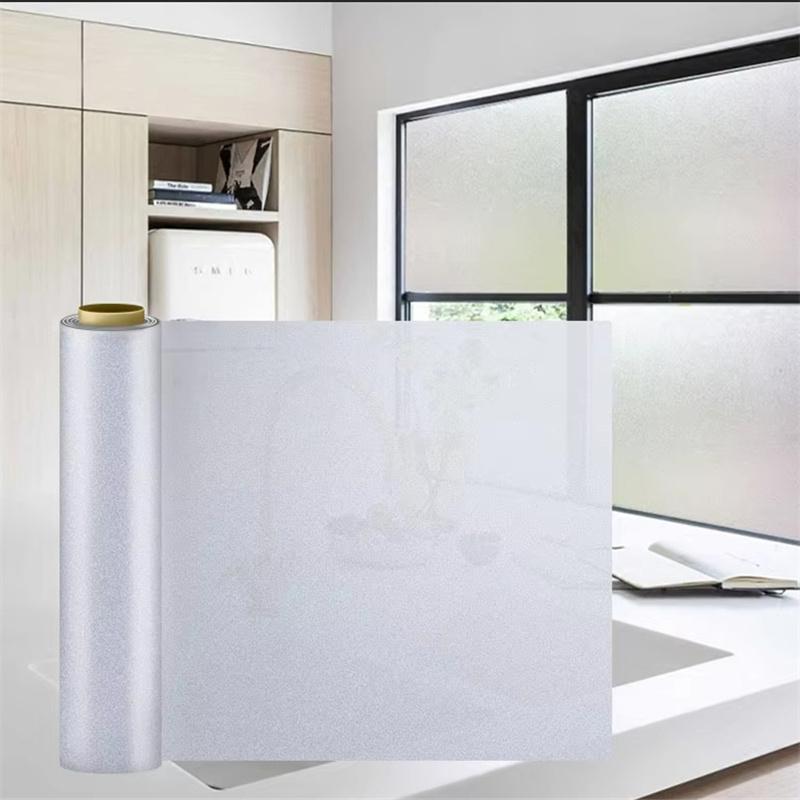 Non Adhesive Static Reusable Frosted Shower Window Glass Door Bathroom Sticker Privacy Film Home Office