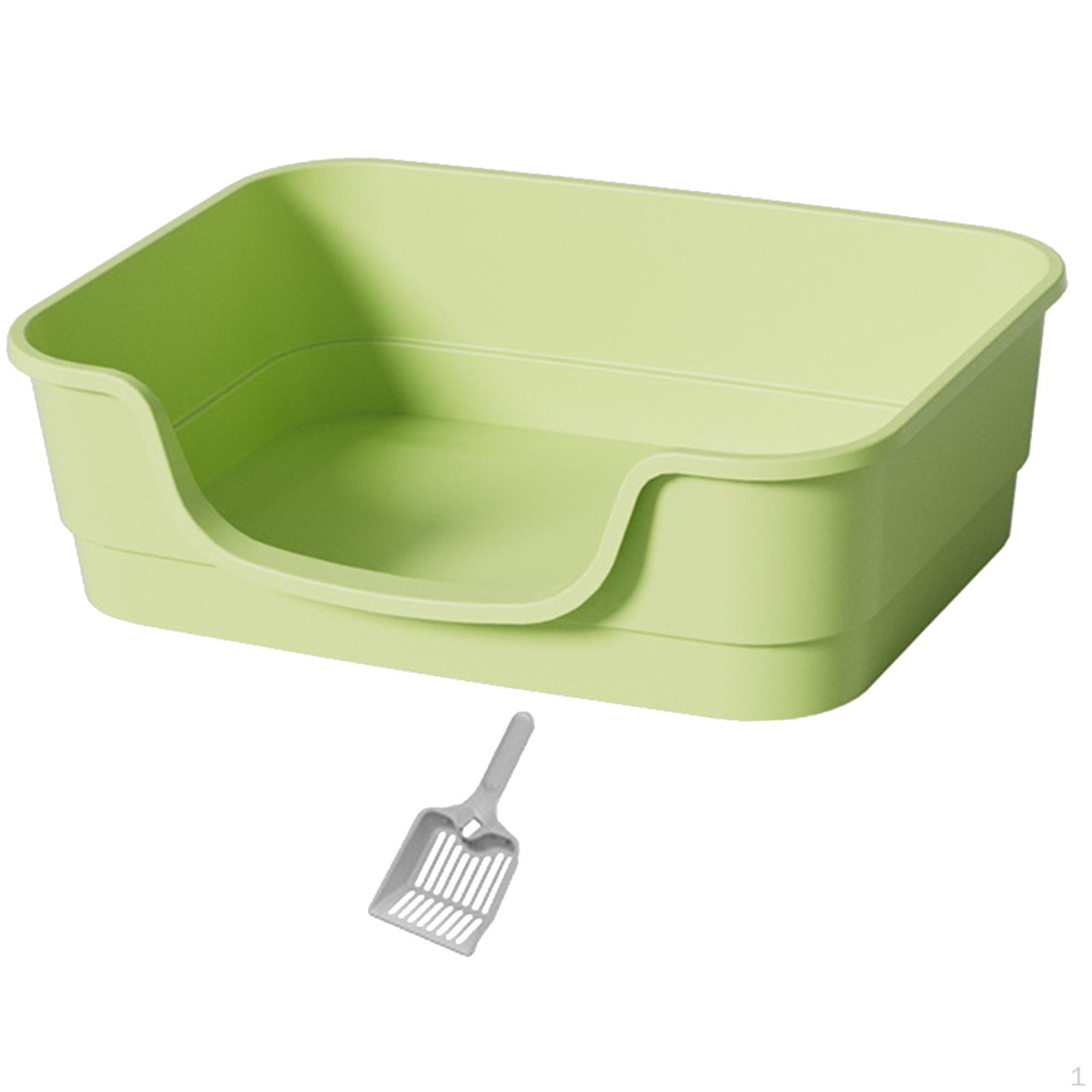 

Умивальник для котячого туалету з функцією просіювання для різних розмірів зелений