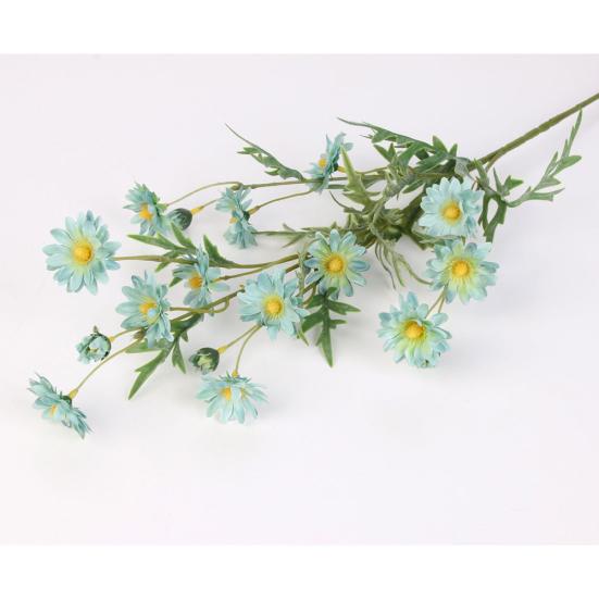 1 db Mű Kis Margaréta Művirág Levelekkel Otthoni Esküvői Kávézó Dekoráció