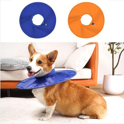 Oxford Cloth Pet Recovery Collars Protective Waterproof Pet Neck Cone Portable Anti Licking Cat Cone Elizabethan Collar Dogs