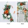 Simulation Rose Chairs Back Pew Flower Garland Arrangement Floral Swags Arch Decor Vine Wedding Aisle Chair Home Decorations