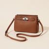 Top-layer Cowhide High-end Fashion Sheepskin Bag Retro Lock Decoration Underarm Real Leather Single Shoulder Bag Handheld Tote Bag