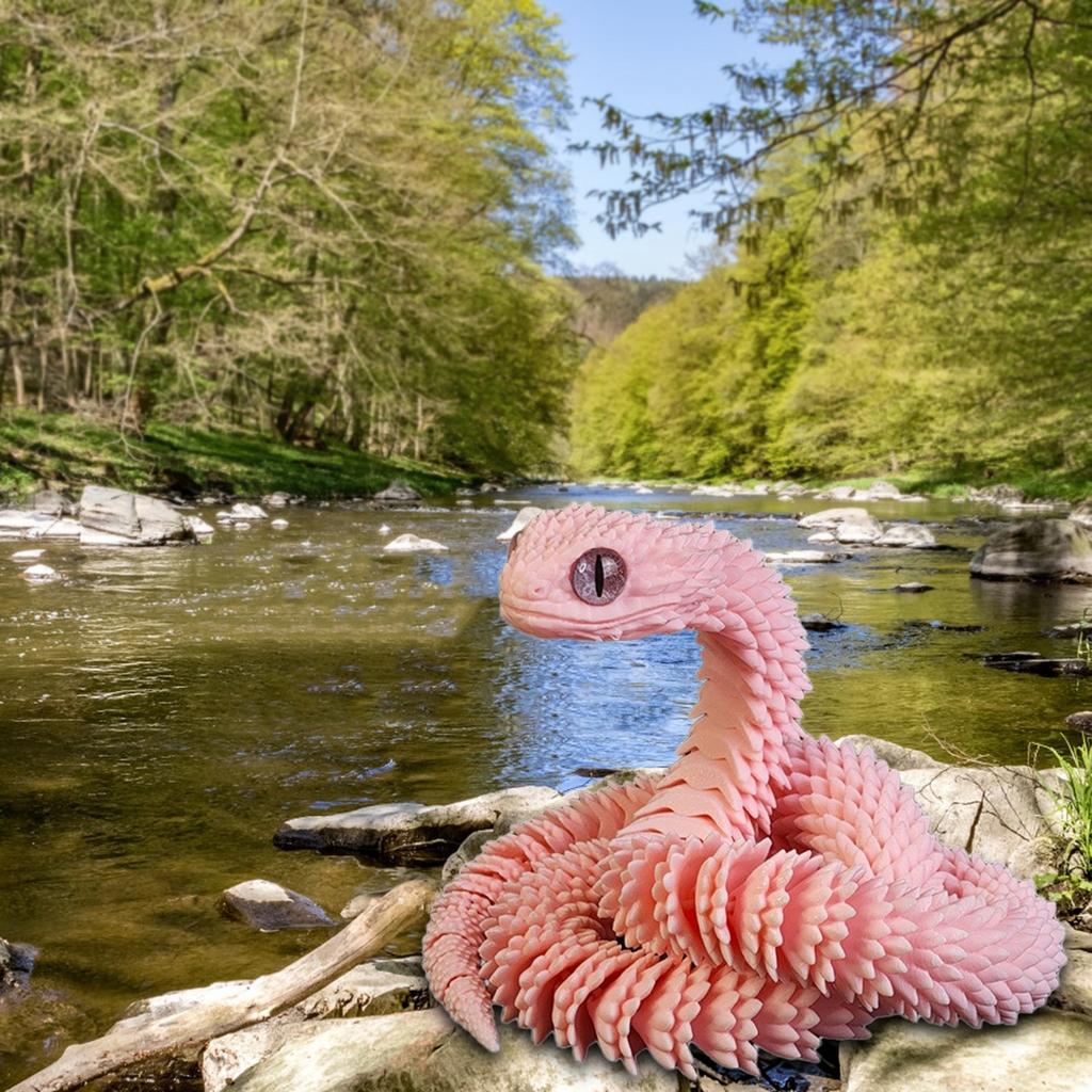 3D tisk řemesla ozdoby dárky kreativní ruční výroba 3D tisk had přívěsek do auta