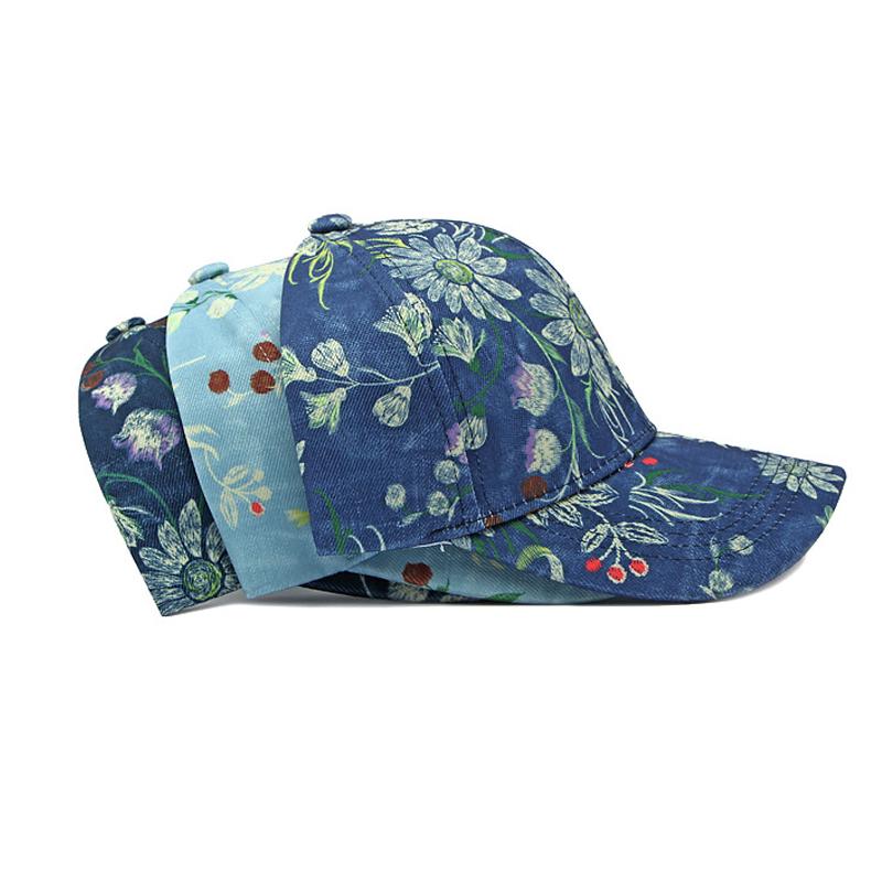 Cap Men Women Outdoor Sunshade Baseball Cap Printed Cap Ponytail Panama Cap Visor Hats