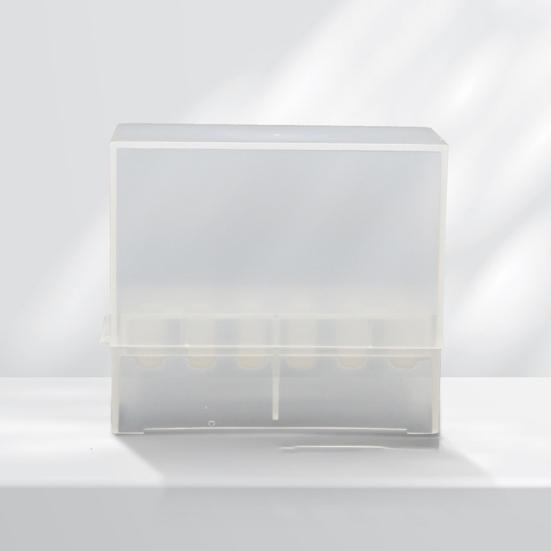 12 Holes Bit Box Large Capacity Buckle Design Dustproof Moisture-proof Manicure Tool Nail Art Drill Grinding Head Bit Display Storage Box