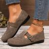 Fashion 2024 New High Quality Women's Shoes Fashion Round Head Solid Color Buckle Mesh Outdoor Leisure Breathable Slip On Women's Shoes
