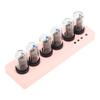 Tube Clock Kit Wireless Control with 6 Bit     LCD Screen 12 24 Hours RGB Backlit Desktop Decoration