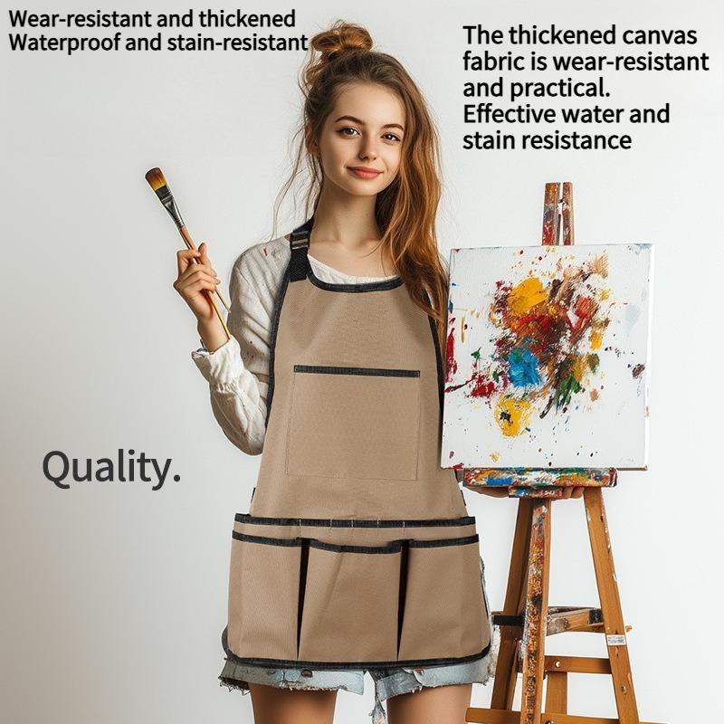 1PC Garden Tool Apron Large Capacity Gardening Harvesting Apron Multi-pocket Auto Repair Master Overalls