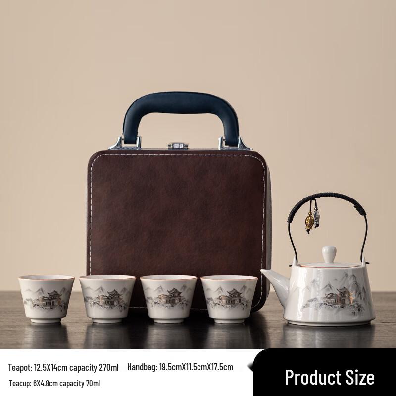 Travel Ceramic Tea Set