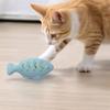 Silikon Fisch Katze Spielzeug Interaktiv Indoor Katzen Futterspielzeug Multifunktionaler Leckerli-Spender Kätzchen Zahnung Kauspielzeug Haustierbedarf
