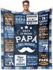 Perfect Gifts to Dad Blankets for Father's day Mother's Day Anniversary Birthday for Mom Son Daughter Grandpa Grandma Aunt Throw