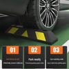 Rubber Parking Wheel Stopper: Anti-Collision PVC Wheel Limiter for Garages
