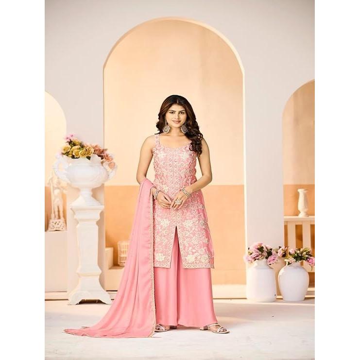 Paksiatni Party Wear Ethnisches Oberteil Sharara Anzug Indischer Bollywood Salwar Kameez
