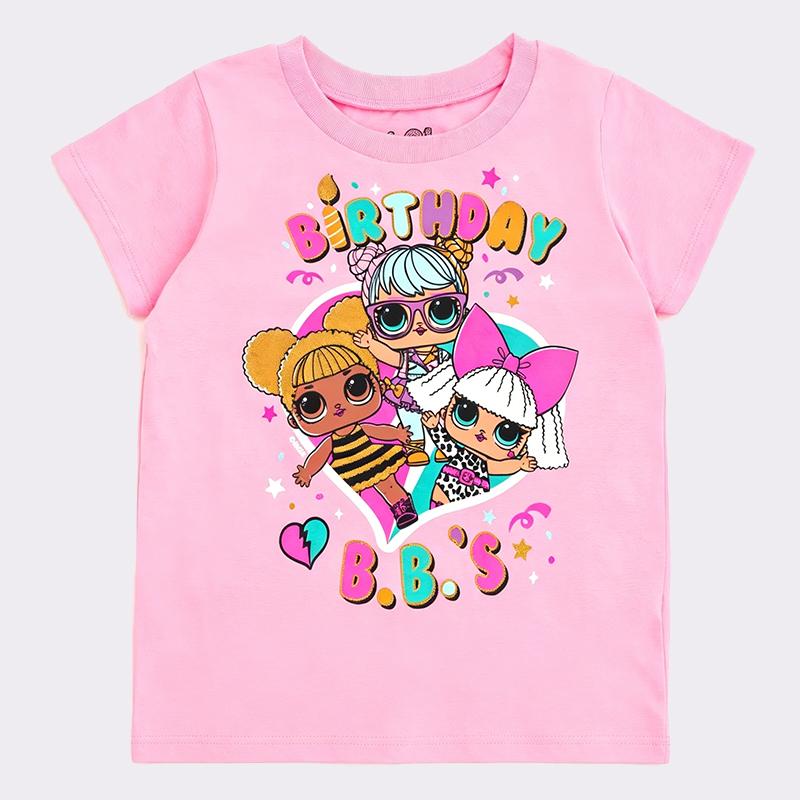 Lol Girls Print Cute Girls T Shirt Kids Clothes Boys Tshirt Short Sleeve Children 2026 Summer Clothes Outdoor Children's Clothing