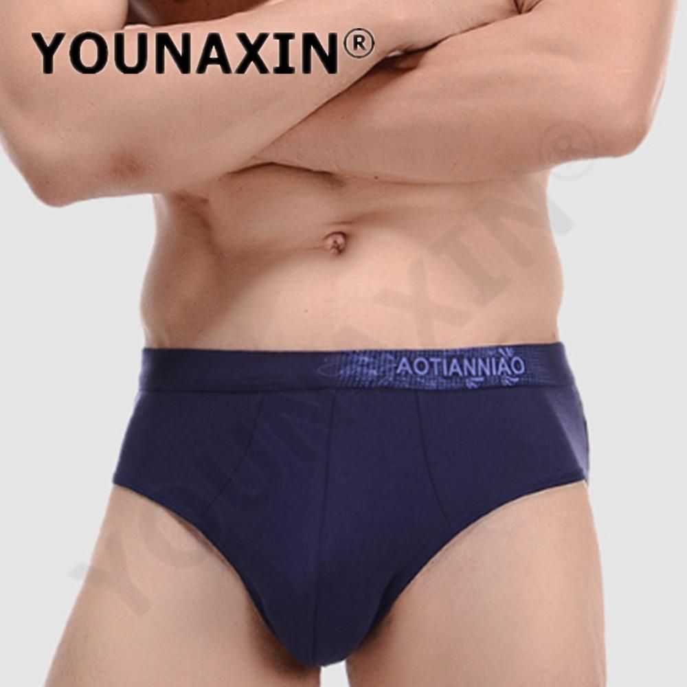 Men's Big Size Briefs Modal Breathable Teen Mid-Waist Bamboo Fiber Underwear Sexy Printed Underwear Solid Color Shorts L XL 2XL 3XL 4XL 5XL