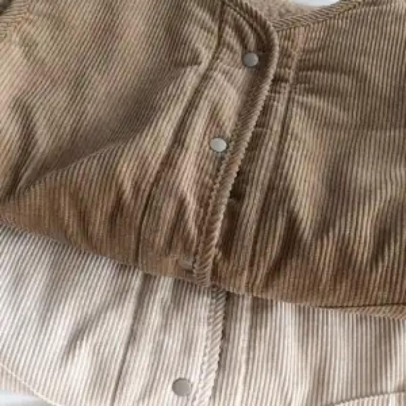 Cord Samt Lammfell Retro Wärme Dicke Weste für Damen im Herbst und Winter Neue ärmellose Weste