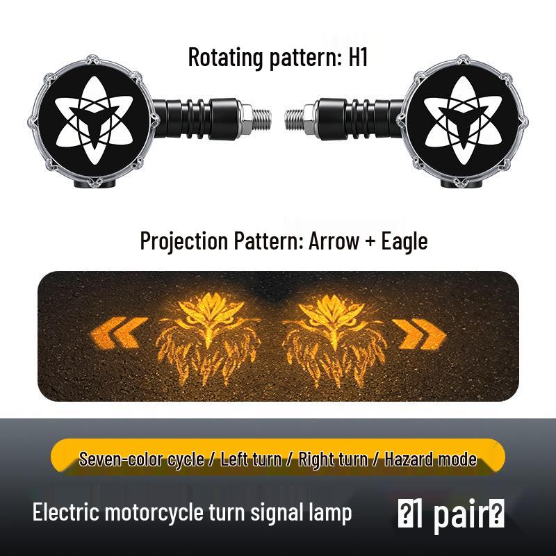 LED Flowing Water Motorcycle Turn Signal, Super Bright 12V Direction Indicator for Electric Vehicles and Scooters