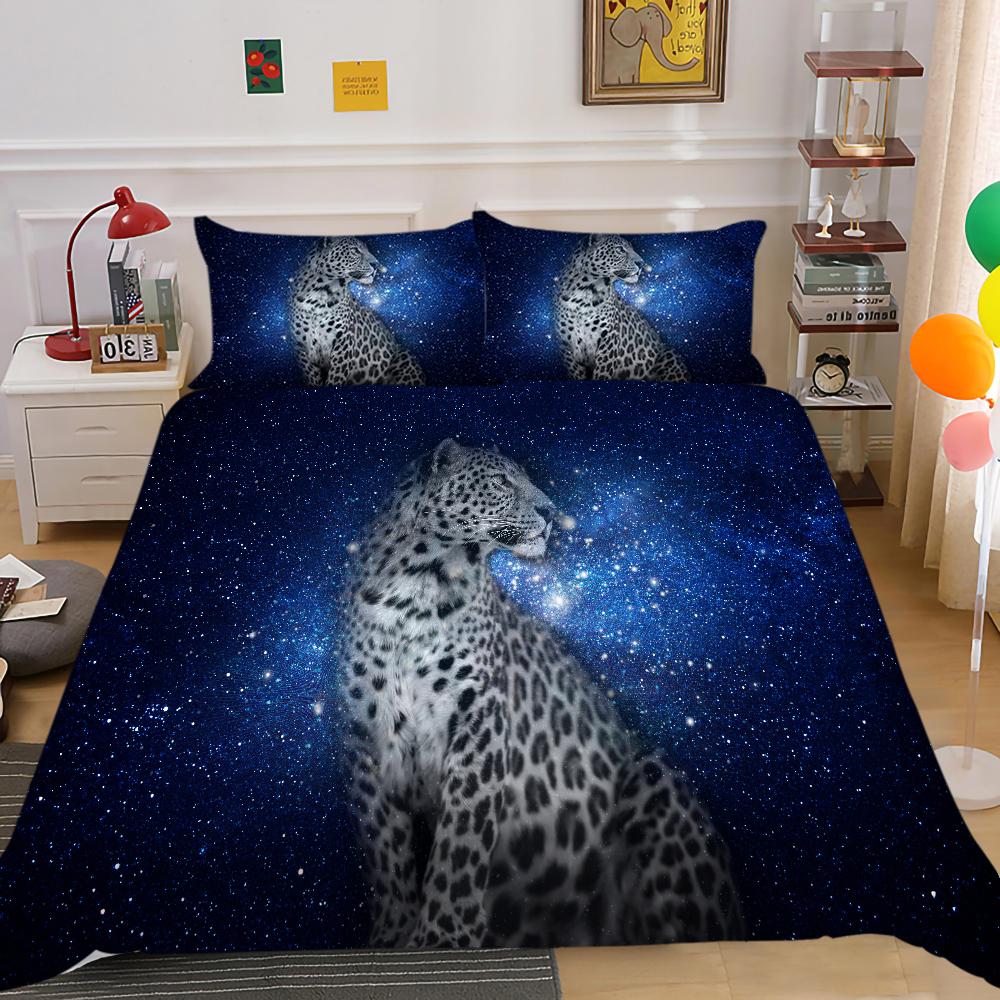 Hot Sell Duvet Cover Starry Animals Home Textiles Queen Size Bedding 3D Romatic Quilt Cover Children Adults Bedding Cover Set