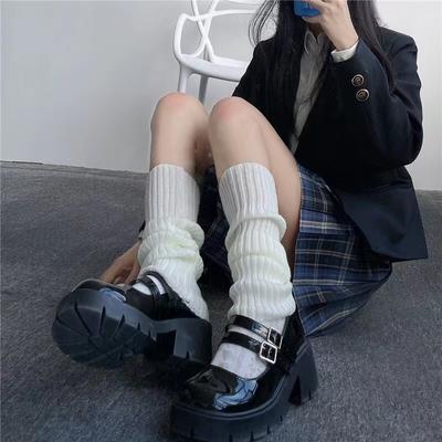 Rajstopy Anime Gothic Lolita Podkolanówki Kostiumy Cosplay Akcesoria Dzianinowe Ocieplacze na Nogi Luźne Skarpety Pile Kobiety Służąca Rękaw