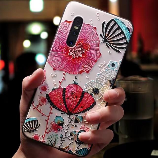For Honor 200 / 200 Lite / 200 Pro Case 3D Flower Relief Silicone Emboss Covers for Huawei Honor 200 Pro Cases Soft Cute Cartoon