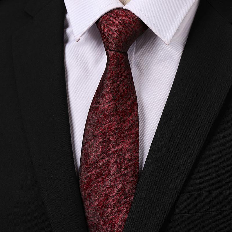 Fashion Versatile Casual Men And Women Retro Hong Kong Style Business Dress Groom Wedding Korean Version 8Cm Hand-Patterned Tie