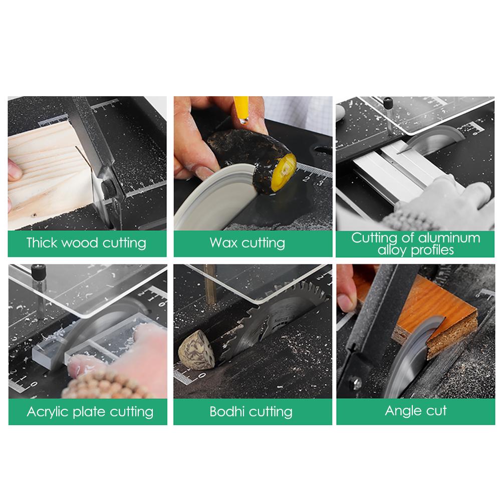 2500W Mini banc de lucru ferăstrău electric polizor de masă ferăstrău rotativ instrument electric de birou ferăstrău bijuterii