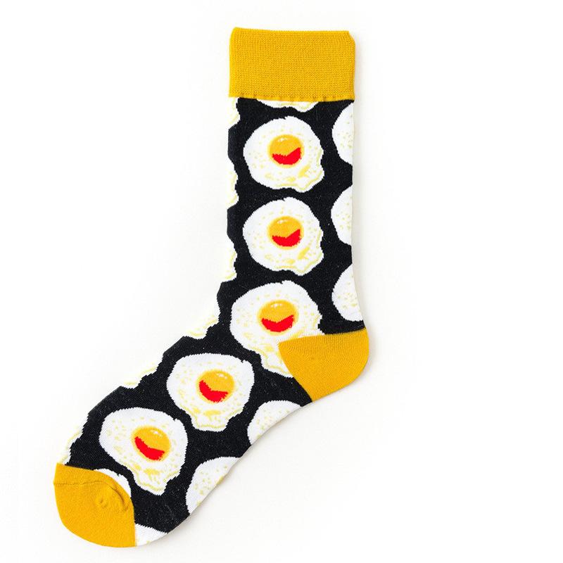 Hundreds Fashion Personality Cotton Socks Unisex Men Happy Street Skateboard Fruits Harajuku Gift Funny Boys Male Dress Sox