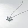 925 Sterling Silver Butterfly Necklace Femininity Clavicle Chain
