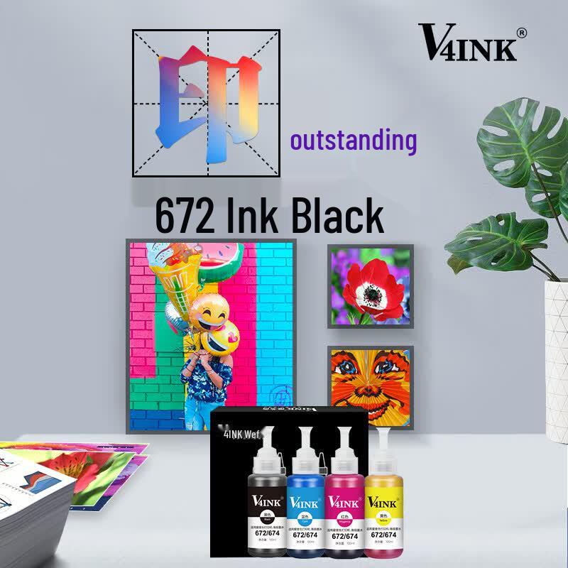 V4INK Compatible Epson 672/674 Series Refill Printer Ink