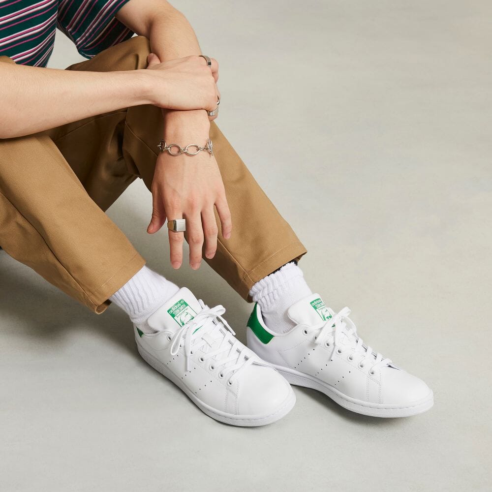 Adidas STAN SMITH Schuhe Weiße Sneakers ORIGINALS Unisex M20324 Footwear Weiß/Core Weiß/Grün