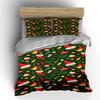 Christmas Hat and Decor Set Bedding Duvet Cover Set Duvet Cover Pillowcases  (1*Duvet Cover 2*Pillowcases, without duvet insert)
