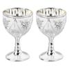 Embossed Wine Glass Zinc Alloy Chalice Goblet Drinking Cup  For Renaissance Gifts