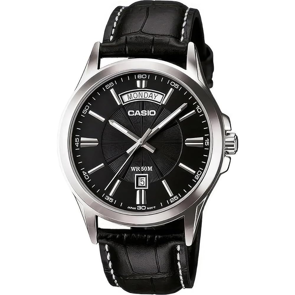 [Casio] CASIO Analog Quartz Men s Watch MTP-1381L-1AV Black (Overseas Model) [Parallel Import]