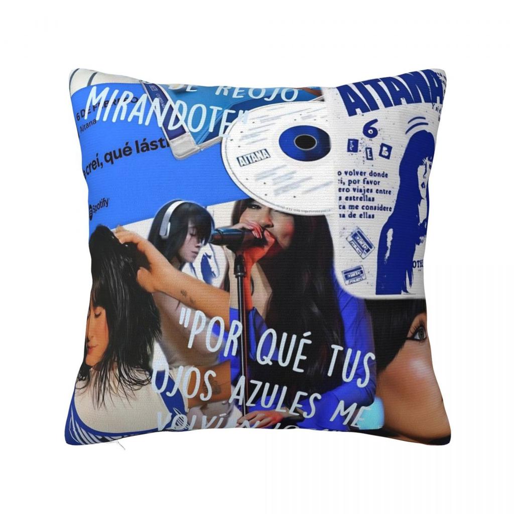 Singer Aitana Cuarto Azul Tour Pillow Covers Polyester Car Cushion Cover Creative Decorative Pillow Cover 45*45