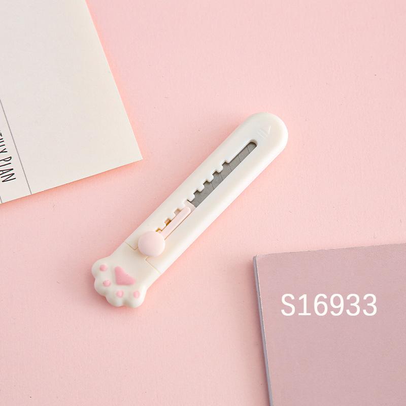 Mr.Paper Mini Portable Cat's Paw Tool Knife Cute Creative Exquisite Handbook Decoration Paper Cutting Stationery Supplies