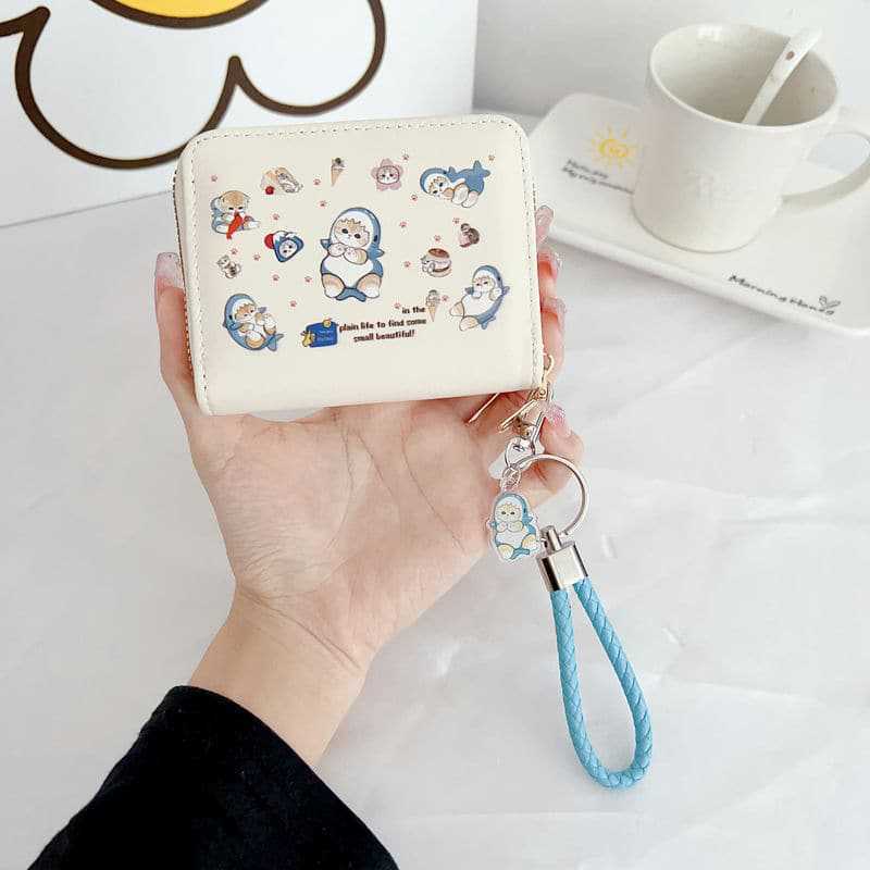 

Anime Card Holder Large Capacity Multi-Card Slot Document Holder Credit Card Holder Driver s License Holder Coin purse синій