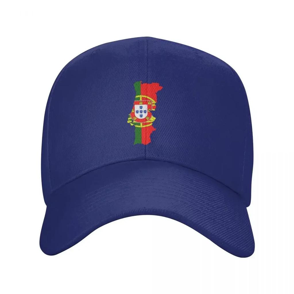 Personalized Portugal Map Flag Baseball Cap Women Men Breathable Dad Hat Outdoor Snapback Hats