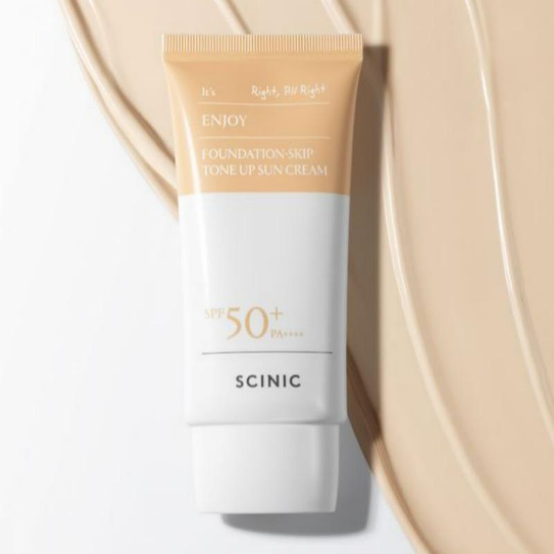 Scinic Enjoy Foundation-Skip Tone-Up Sun Cream 50g
