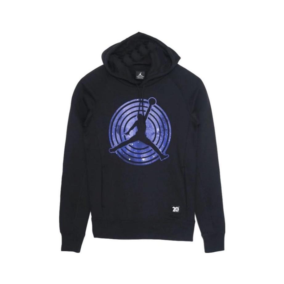 Air Jordan 11 Fleece Hoodie Black Purple Men s 823715-010 XXL