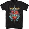 Bon Jovi Tall T-Shirt Heart Black Tee