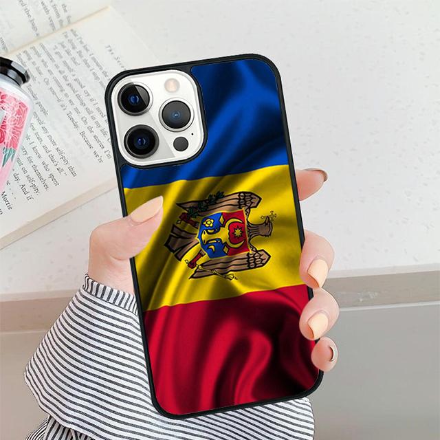 

Moldova Flag Moldavians Passport Flag Map Phone Case For iPhone 17 Air 16 15 14 plus 11 12 13 Pro max Shell Cover coque iPhone 11pro max