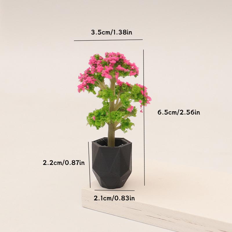 

1/12 Dollhouse Simulation Plant Potted Model Dollhouse Mini Home Decoration Dolls House Micro Garden Landscape Ornaments A3