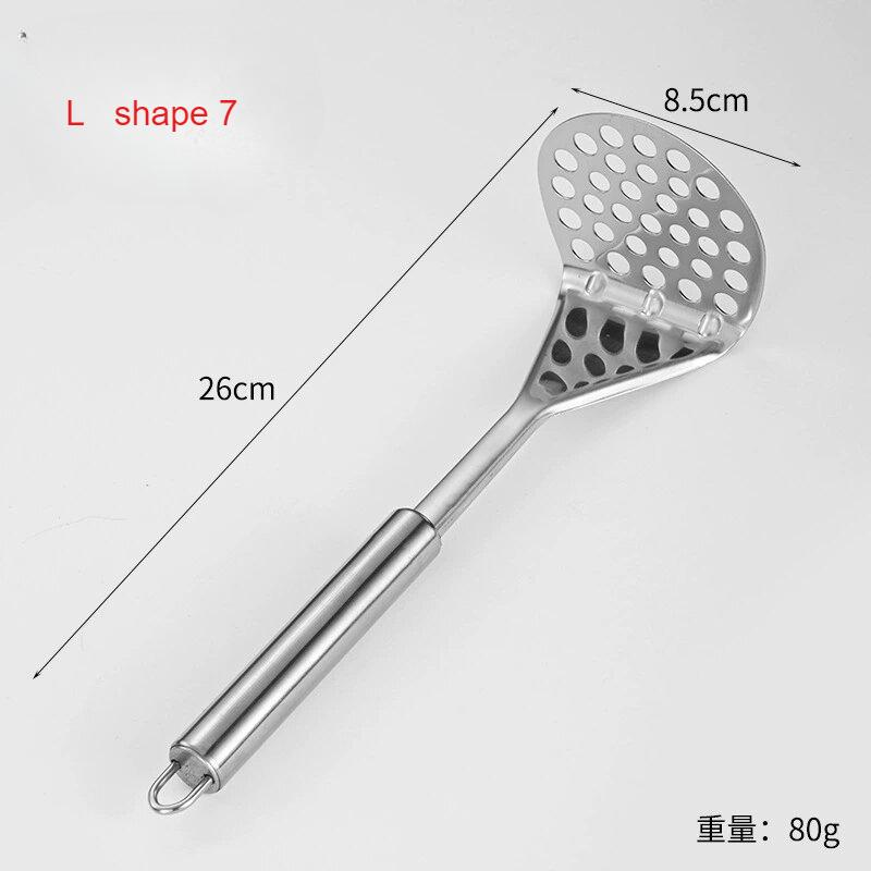 Stainless Steel Potato Masher Home Vegetable Press Mesh Food Crusher for Sweet Potato Pumpkin Avocado Kitchen Acceesories 3