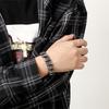 316L Titanium Steel Vintage Snap Button Bracelet - Punk Rock Hip Hop Style for Men