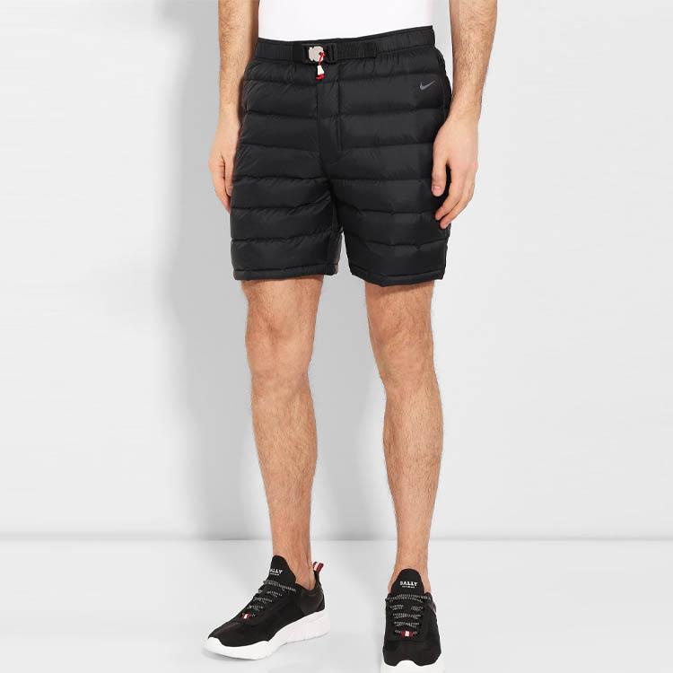 Nike Stitch Spring/Summer Polyester Mid-Rise Fitted Thick Plain Casual Shorts Women Bottoms Black AR6223-010