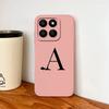 For Honor X7d X9d X70 5G Case Simple Heart Letters Soft Liquid Silicone Phone Bumper For Honor X 7d X 9D X 70 Protective Cover
