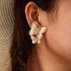 Exquisite Vintage Butterfly Wings Symmetrical Charms Fashion Stud Earrings for Women Jewelry Girl Party