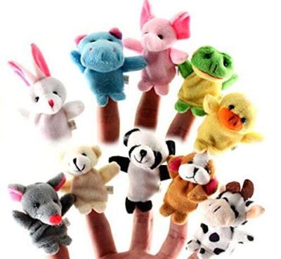 HJ Animal Finger Puppet Set Finger Puppet Finger Puppet Animal Finger Plush Educational Finger Puppet Cultivate Imagination Fabric Finger Puppet Baby