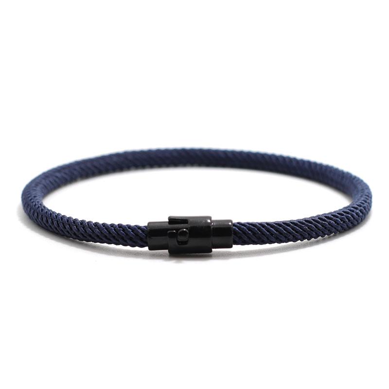 New In Men Bracelet Rope Minimalist Micro Magentic Braclet Homme Matching Cord Boyfriend Festival Accessories Pulseras Hombre